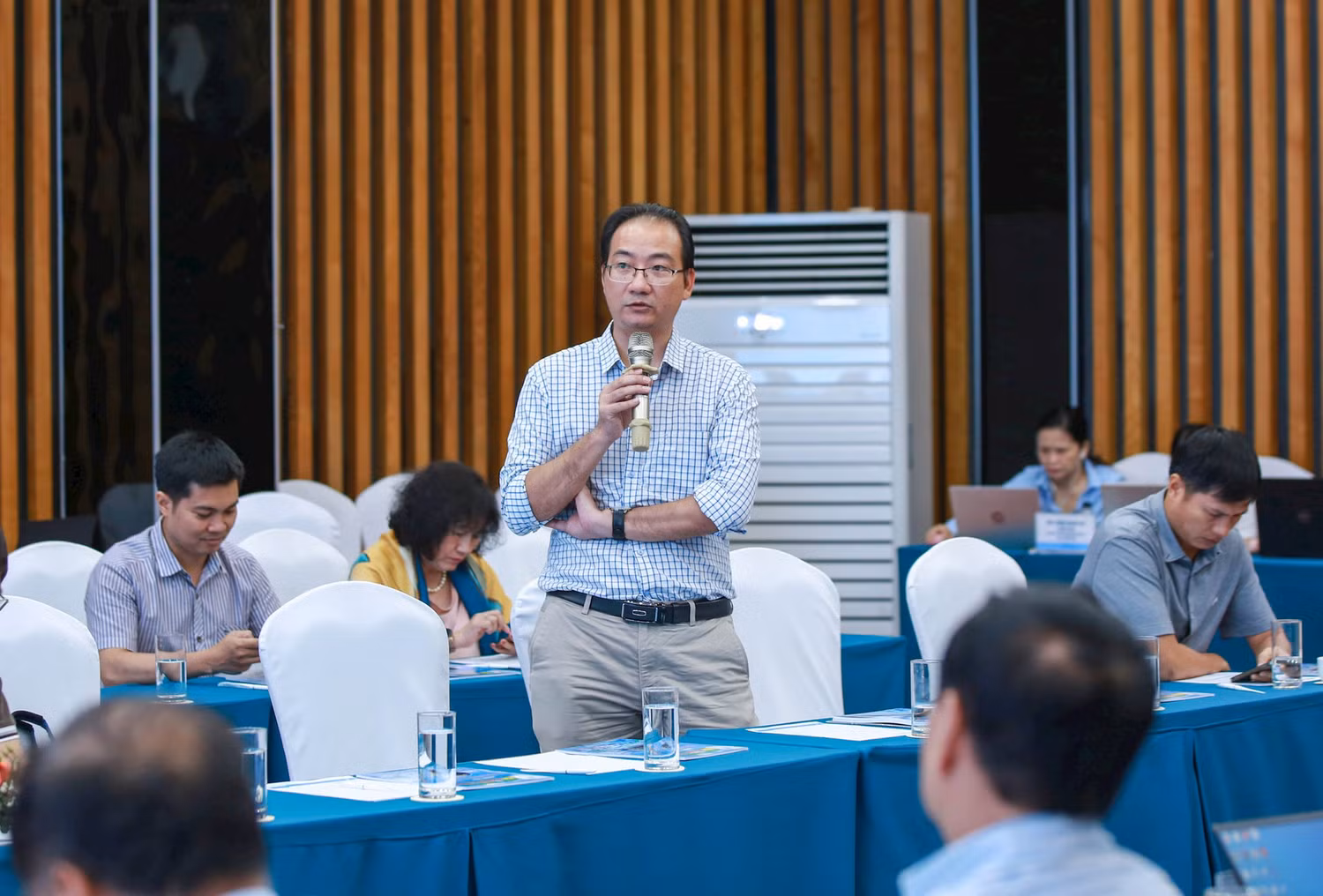 Ông Nguyễn Anh Dũng, chuyên gia năng lượng cao cấp - Chương trình hỗ trợ năng lượng GIZ chia sẻ tại Diễn đàn.