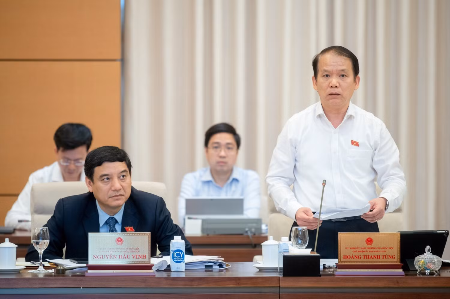 Chủ nhiệm Ủy ban Pháp luật Hoàng Thanh Tùng. Ảnh: quochoi.vn.