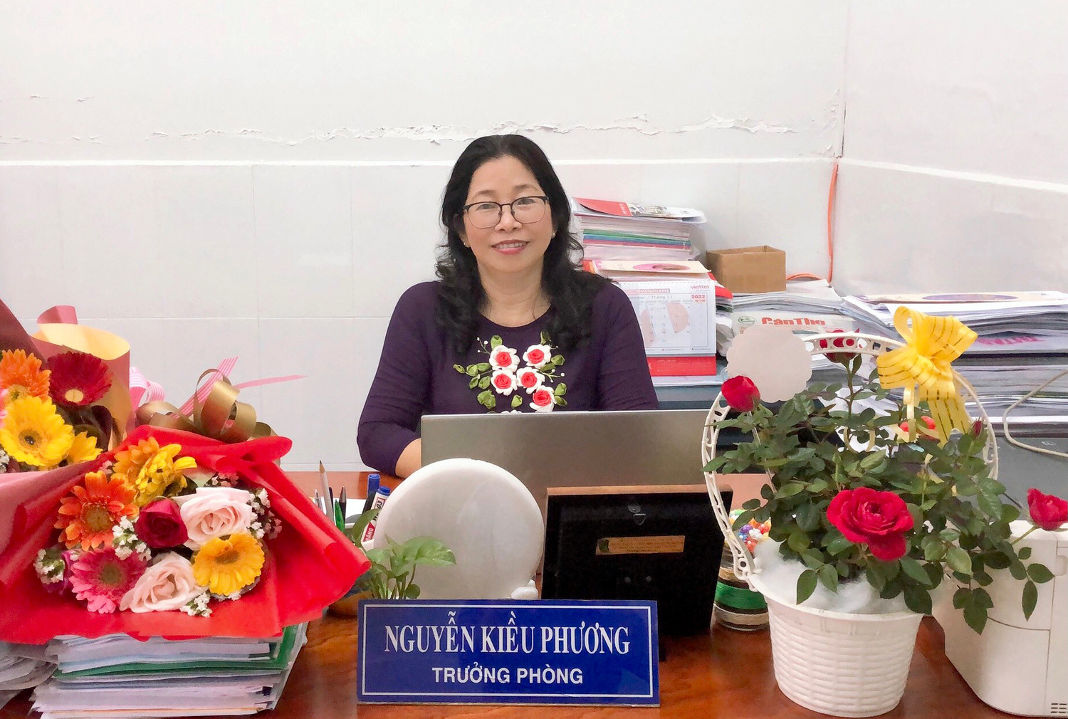 Cô Nguyễn Kiều Phương - Trưởng phòng Giáo dục và Đào tạo quận Bình Thủy (thành phố Cần Thơ). Ảnh: NVCC.