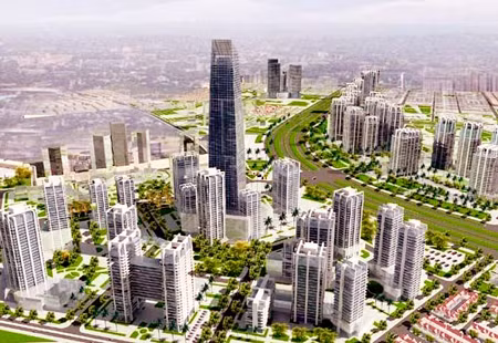 Phối cảnh Khu đô thị - thương mại - dịch vụ - nghỉ dưỡng - nhà ở cao cấp tại Khu Kinh tế Vũng Áng, tỉnh Hà Tĩnh.