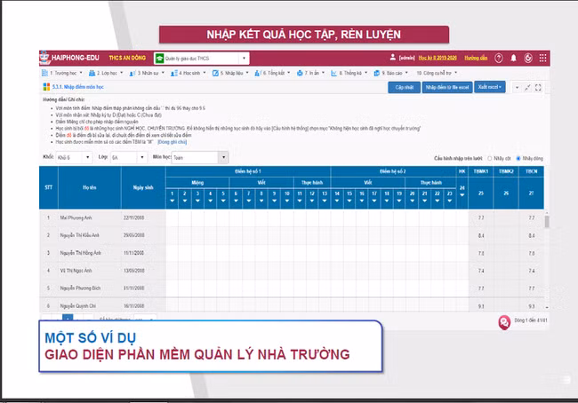 Nhiều địa phương vẫn song song dùng học bạ điện tử và học bạ giấy. (Ảnh minh hoạ: Báo điện tử VTV)