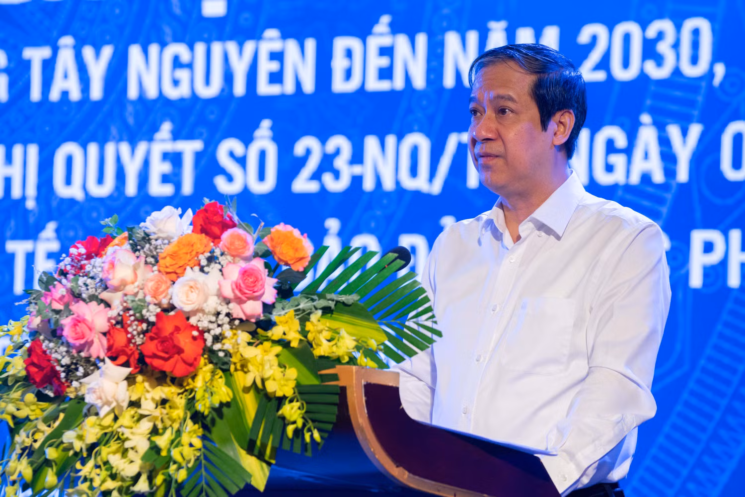 Bộ trưởng Nguyễn Kim Sơn phát biểu khai mạc Hội nghị. Ảnh: Bộ Giáo dục và Đào tạo Bộ trưởng Nguyễn Kim Sơn phát biểu khai mạc Hội nghị. Ảnh: Bộ Giáo dục và Đào tạo