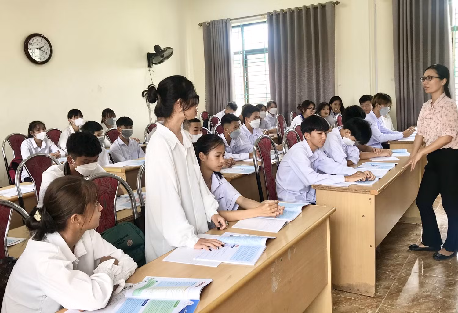 Trung tâm lồng ghép kiến thức sử dụng mạng xã hội trong tiết học (Ảnh: CTV)