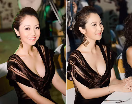 Hoa hậu châu Á tại Mỹ 2006 - Jennifer Phạm cực kỳ táo bạo trong cách ăn mặc. Vòng 1 căng đầy được cô nàng chăm chỉ phơi bày mỗi khi làm MC hay dự sự kiện