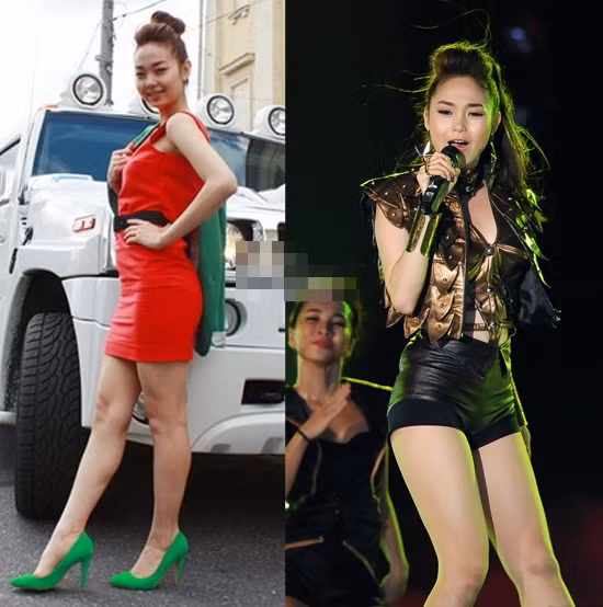 Minh Hằng có một "tì vết" duy nhất là cặp giò Minh Hằng có một "tì vết" duy nhất là cặp giò