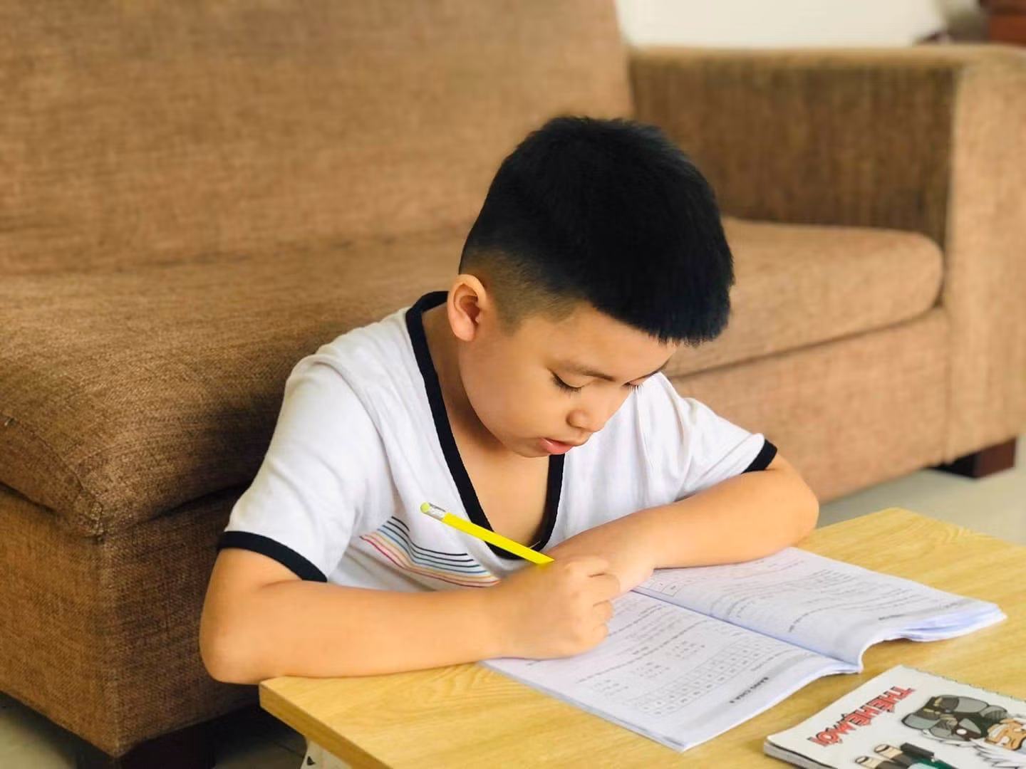 Học sinh Thành phố Hồ Chí Minh học bài ở nhà (ảnh minh họa: P.N)