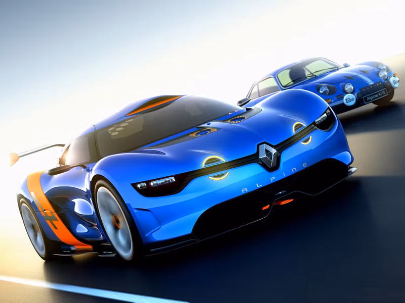 Thân xe Alpine A110-50 được làm từ sợi carbon và trông ngoại hình khá "dữ dằn". Thân xe Alpine A110-50 được làm từ sợi carbon và trông ngoại hình khá "dữ dằn".
