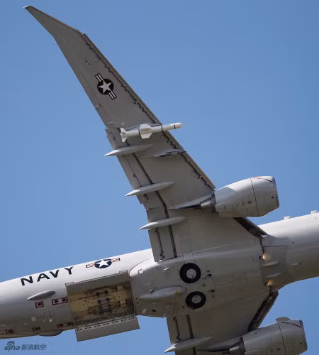 Máy bay tuần tra săn ngầm P-8A Poseidon Hải quân Mỹ (nguồn mạng sina TQ) Máy bay tuần tra săn ngầm P-8A Poseidon Hải quân Mỹ (nguồn mạng sina TQ)