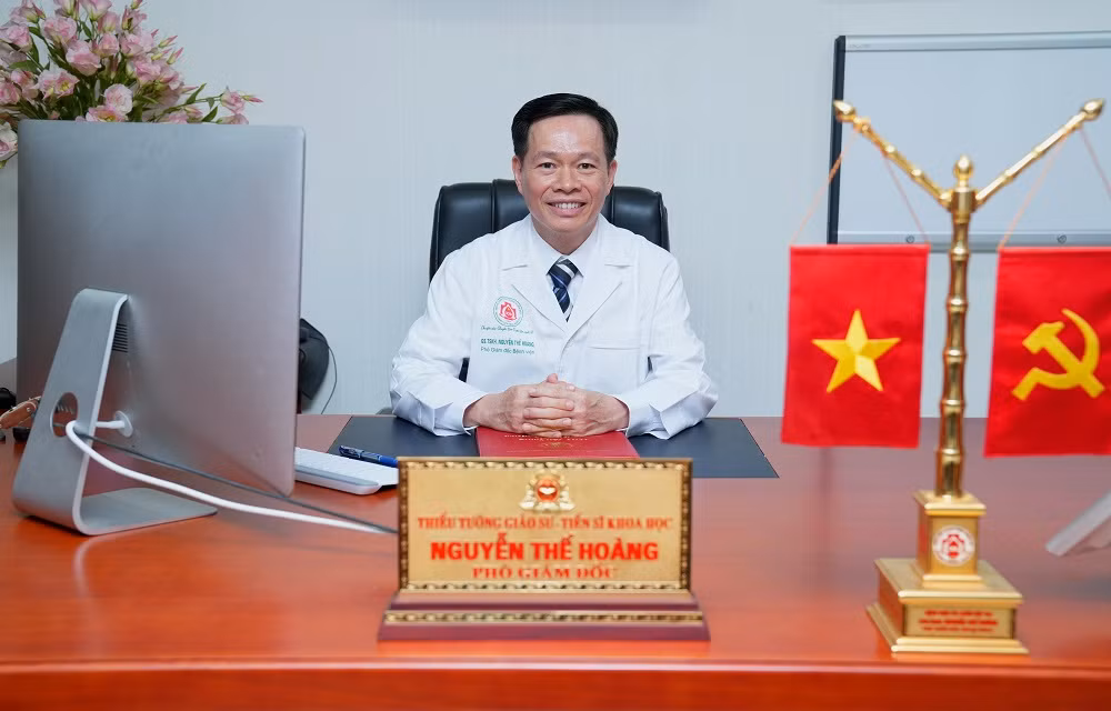 Thiếu tướng GS.TSKH.TTND Nguyễn Thế Hoàng – Phó Giám đốc Bệnh viện Trung ương Quân đội 108. Ảnh: Bệnh viện Trung ương Quân đội 108