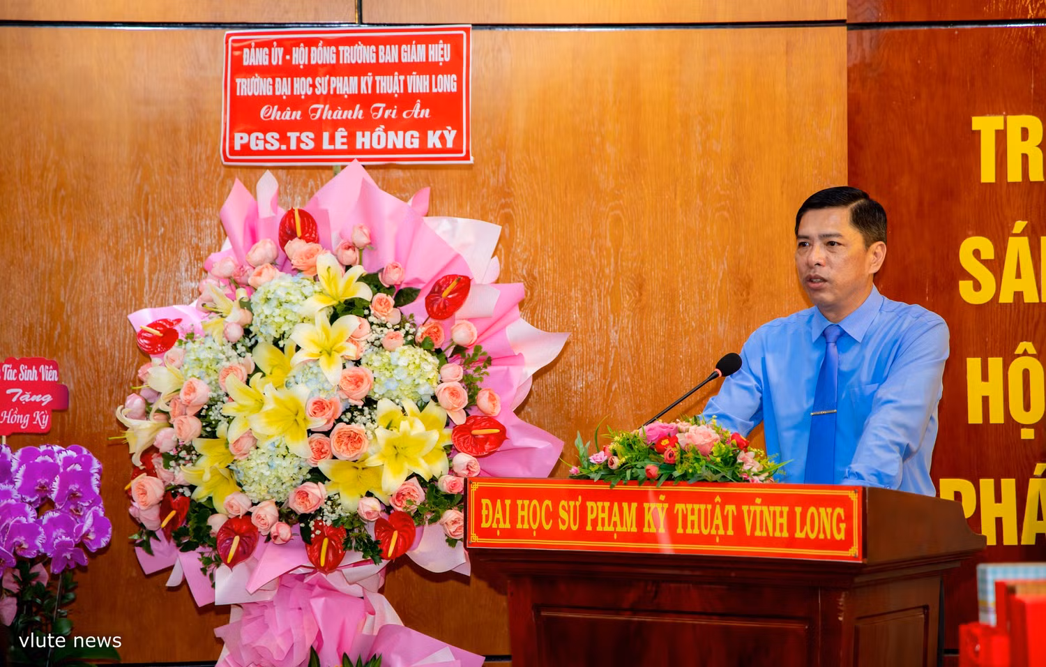 Tân Hiệu trưởng Trường Đại học Sư phạm kỹ thuật Vĩnh Long - Phó giáo sư, Tiến sĩ Nguyễn Thanh Tùng. Ảnh: VLUTE