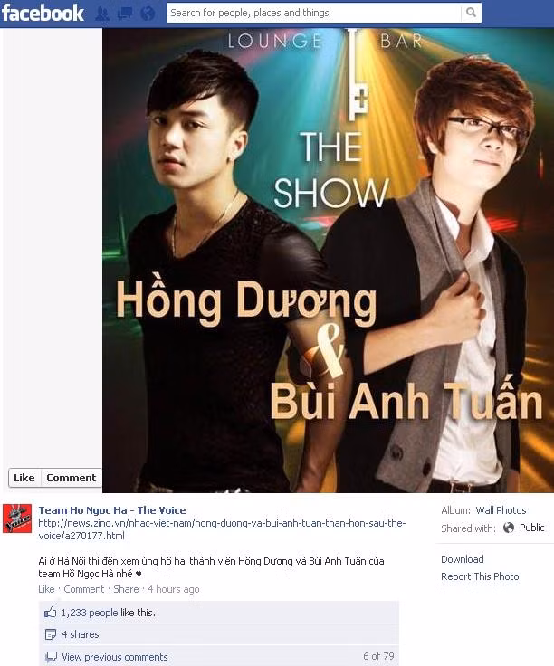 Cuộc chạm chán giữa hai hotboy đội Hồ Hà là Hồng Dương và Bùi Anh Tuấn được tái hiện với show diễn chung tại Lounge Bar. Cuộc chạm chán giữa hai hotboy đội Hồ Hà là Hồng Dương và Bùi Anh Tuấn được tái hiện với show diễn chung tại Lounge Bar.