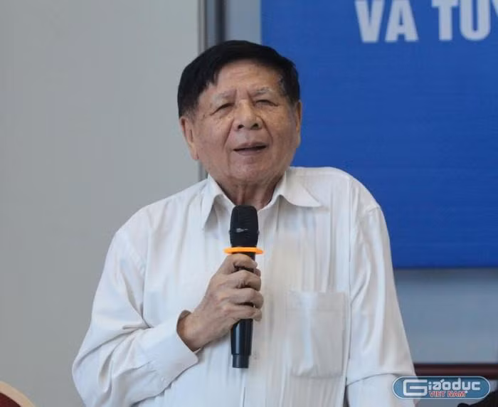Phó giáo sư Trần Xuân Nhĩ – Phó Chủ tịch thường trực Hiệp hội Các trường đại học, cao đẳng Việt Nam (ảnh: Thùy Linh)