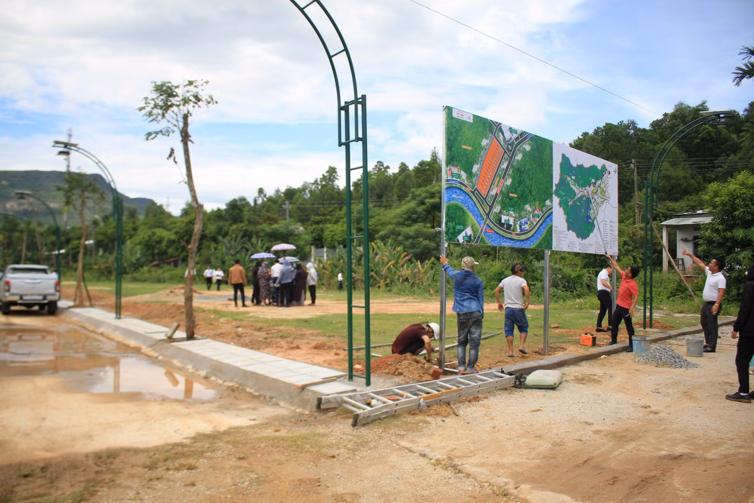 Ngay khi ra mắt, Đất nền Đại Đồng thu hút nhà đầu tư quan tâm đến “thực địa” dự án.