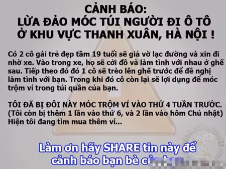 Lời cảnh báo khiến cộng đồng mạng điên đảo.