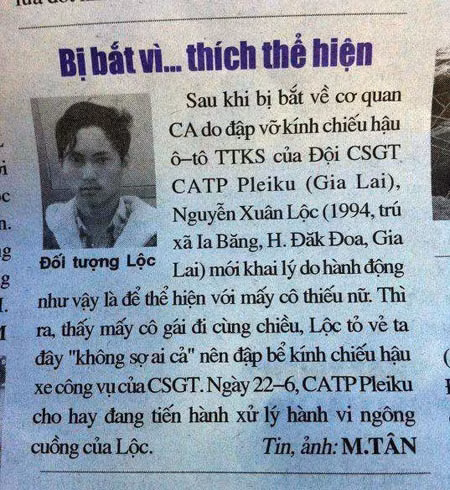 Cách thể hiện ngớ ngẩn.