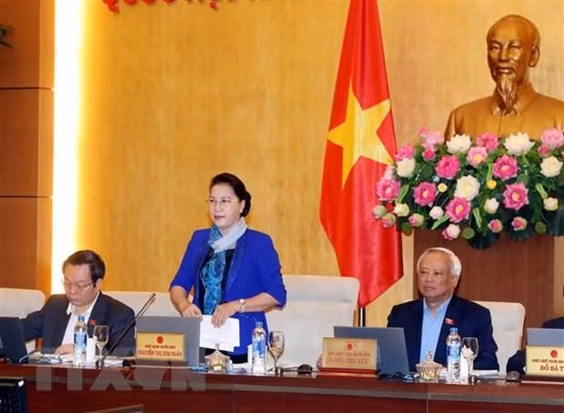 Thủ tướng phân công các Bộ chuẩn bị cho phiên họp thứ 32 của Ủy ban Thường vụ Quốc hội. Ảnh tư liệu phiên họp thứ 31: TTXVN
