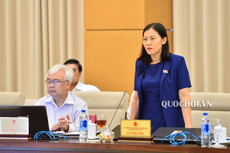 Chủ nhiệm Ủy ban Tư pháp - bà Lê Thị Nga. Ảnh: quochoi.vn