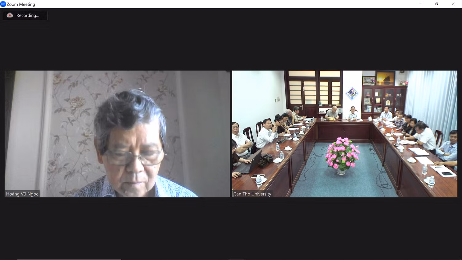 Tiến sĩ Vũ Ngọc Hoàng khẳng định sự đồng hành của Hiệp hội với các trường đại học trên con đường phát triển giáo dục.