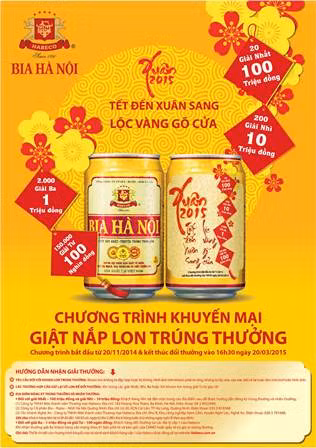 Chương trình khuyến mại chào Xuân Ất Mùi 2015 của HABECO Chương trình khuyến mại chào Xuân Ất Mùi 2015 của HABECO