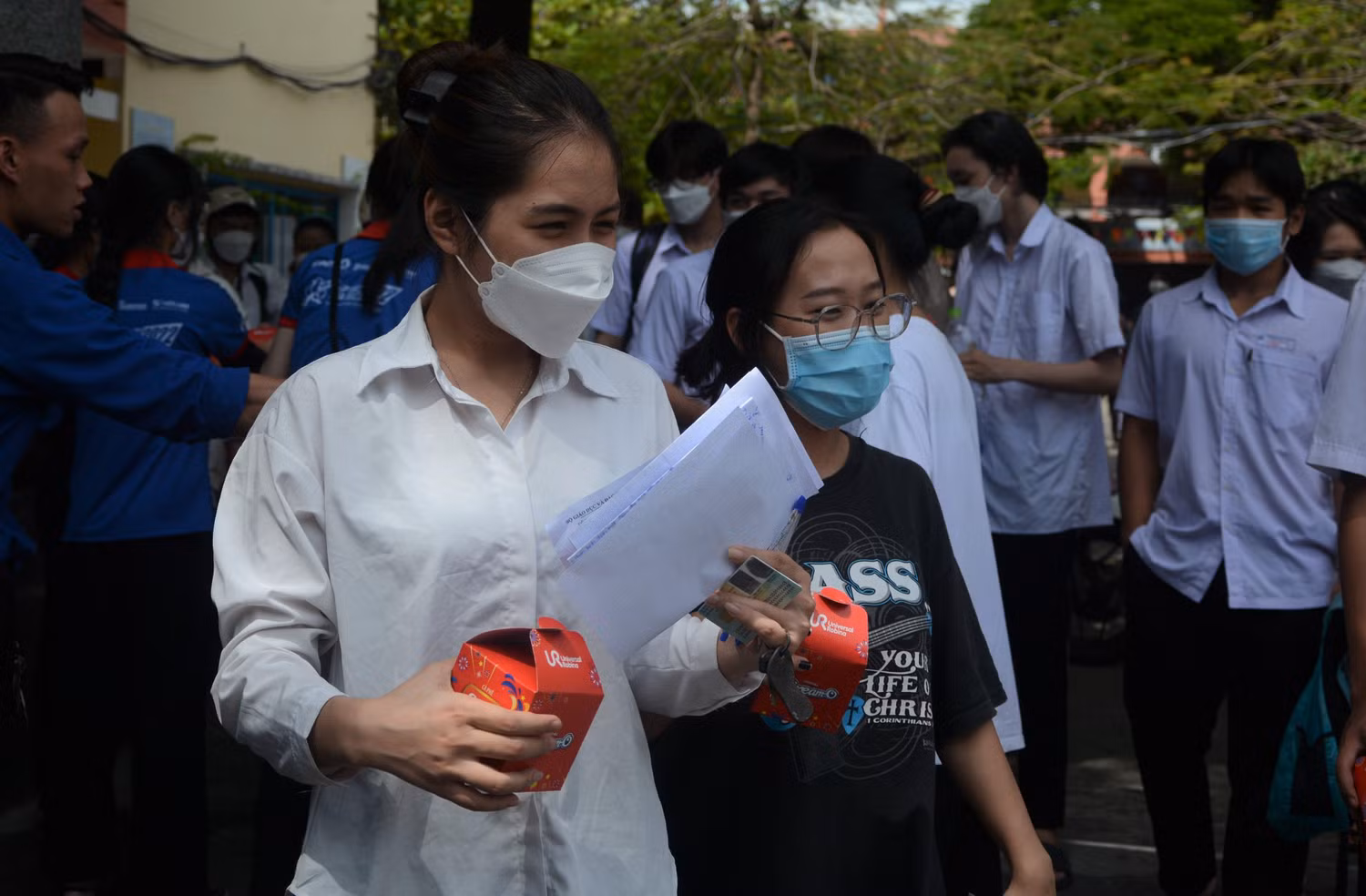 Kỳ thi tốt nghiệp trung học phổ thông năm 2022 tại Đà Nẵng xảy ra sự cố lộ đề thi môn Toán. Ảnh: AN