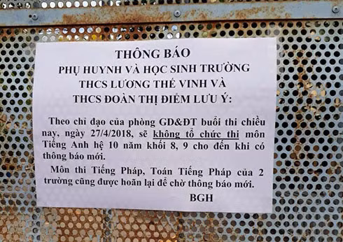 Sở Giáo dục thành phố Cần Thơ lên tiếng vụ "lộ đáp án trước giờ thi" ảnh 2