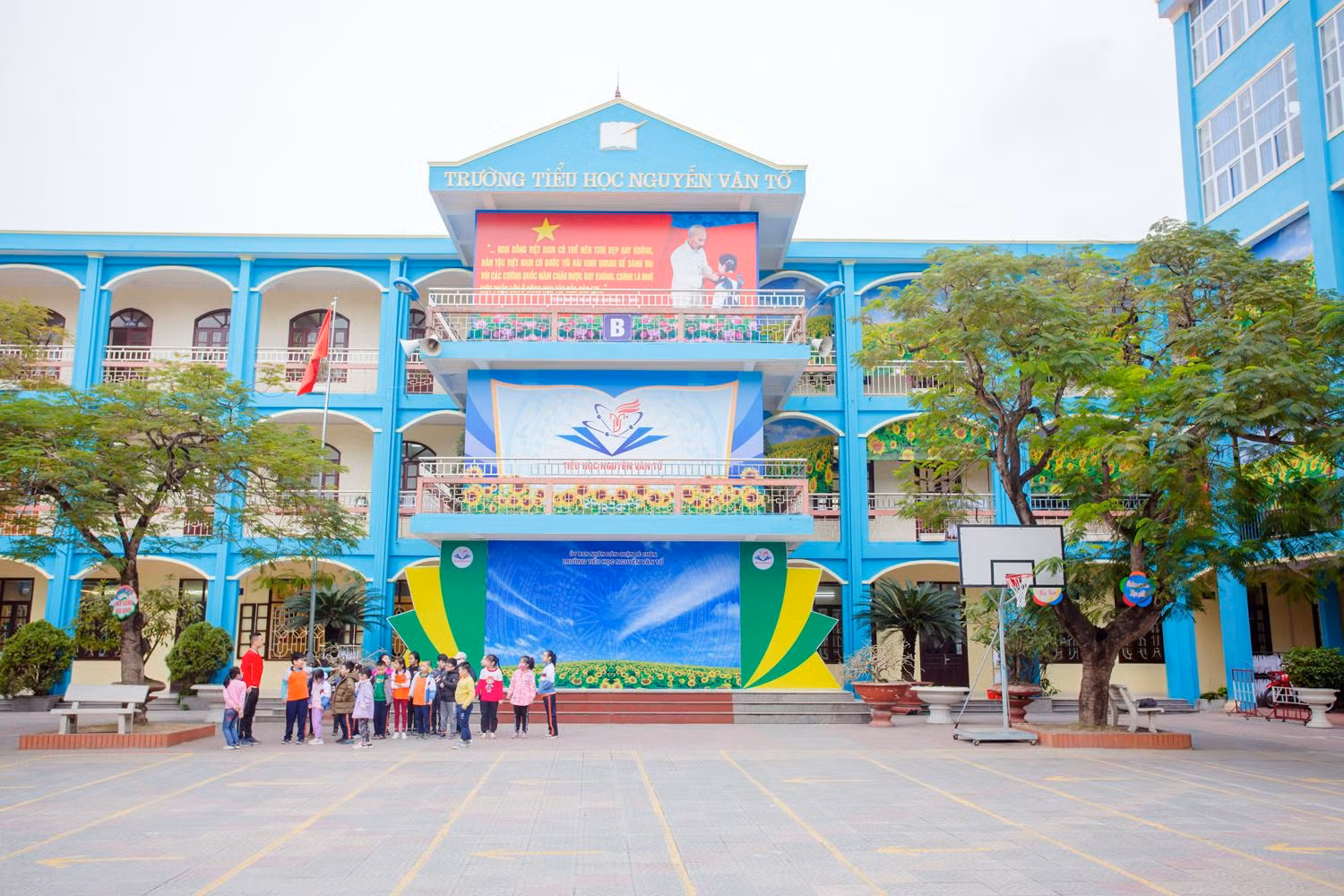 Năm 2020, Trường Tiểu học Nguyễn Văn Tố được đầu tư hơn 19 tỷ đồng để xây dựng cơ sở vật chất (Ảnh: Lã Tiến) Năm 2020, Trường Tiểu học Nguyễn Văn Tố được đầu tư hơn 19 tỷ đồng để xây dựng cơ sở vật chất (Ảnh: Lã Tiến)