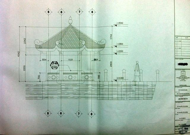 Hình ảnh thiết kế Lầu bát giác Hình ảnh thiết kế Lầu bát giác
