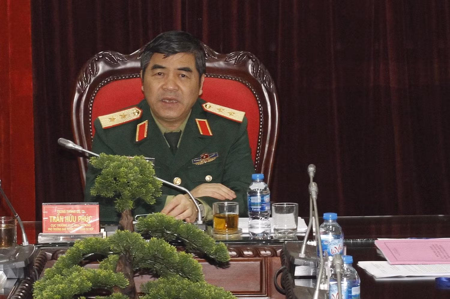 Trung tướng, Giáo sư, tiến sĩ Trần Hữu Phúc, Cục trưởng Cục nhà trường (ảnh Trinh Phúc).