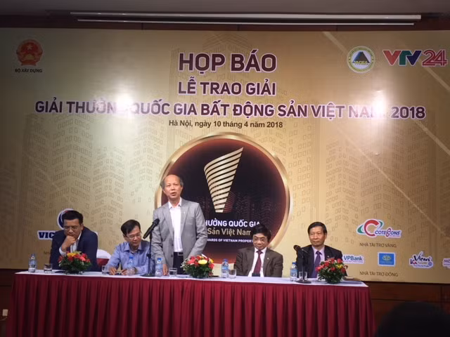 Chủ tịch Hiệp hội Bất động sản Việt Nam - ông Nguyễn Trần Nam khẳng định, Giải thưởng Bất động sản Quốc gia năm 2018 được tổ chức chuyên nghiệp, bài bản và minh bạch. Ảnh: Vũ Phương.