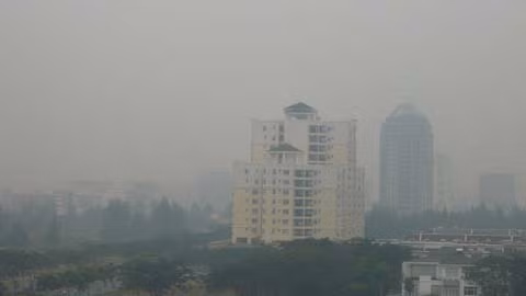 7h30 sáng mà trời TP.HCM sương mù như Đà Lạt.