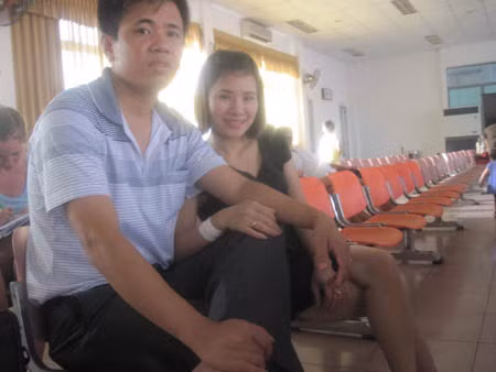 Nguyễn Tiến Thịnh và vợ Lê Thị Lý khi còn hạnh phúc