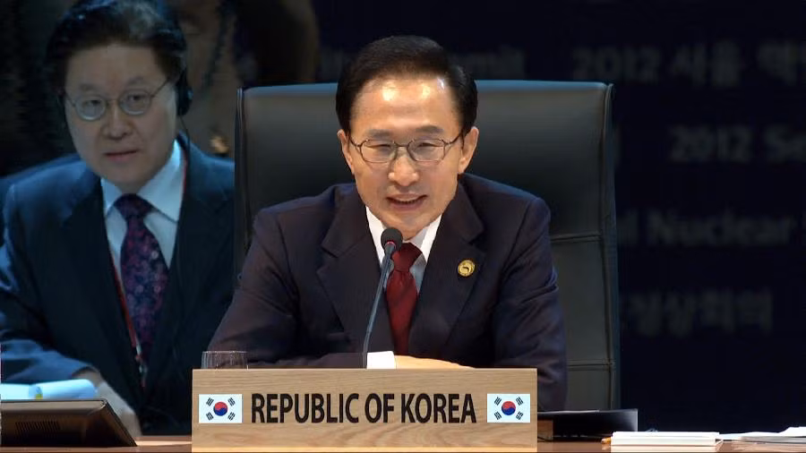 Tổng thống Hàn Quốc Lee Myung-bak.