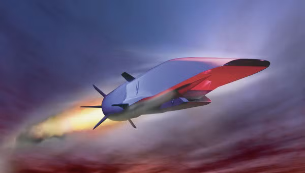 Hình ảnh đồ họa mô phỏng chiếc máy bay siêu thanh X-51A Waverider.