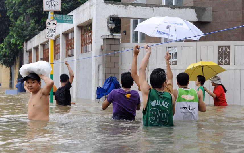 Ở thành phố Quezon, ngoại ô Manila, tình hình cũng đáng báo động.