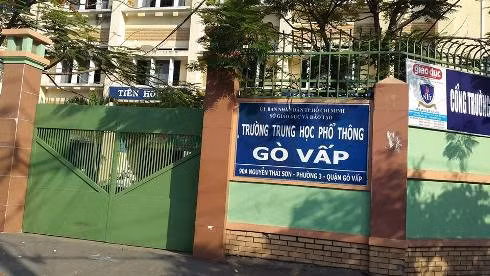 Trường THPT Gò Vấp, đường Nguyễn Thái Sơn, quận Gò Vấp (ảnh: T.Q)