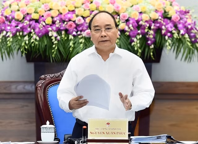 Thủ tướng Chính phủ Nguyễn Xuân Phúc, ảnh: Báo Nhân Dân. Thủ tướng Chính phủ Nguyễn Xuân Phúc, ảnh: Báo Nhân Dân.