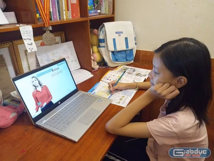 Bộ Giáo dục khảo sát tình hình tổ chức dạy học trực tuyến. (Ảnh minh họa: Phạm Minh) Bộ Giáo dục khảo sát tình hình tổ chức dạy học trực tuyến. (Ảnh minh họa: Phạm Minh)