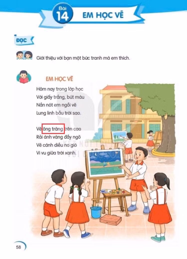 Không viết hoa danh từ riêng chỉ người - "ông trăng" đã được nhân hóa. (Ảnh: Cao Nguyên) Không viết hoa danh từ riêng chỉ người - "ông trăng" đã được nhân hóa. (Ảnh: Cao Nguyên)
