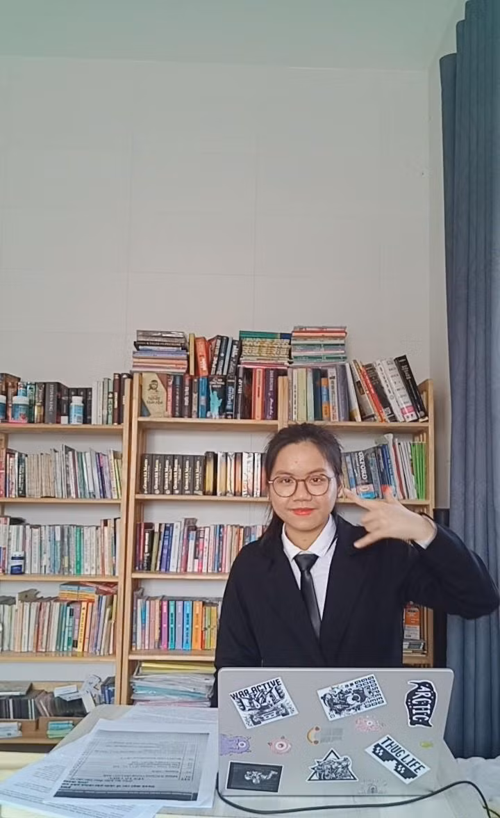 Nữ sinh Nguyễn Hoàng Châu Anh, lớp 10 Anh, Trường Trung học phổ thông chuyên Lê Quý Đôn, tỉnh Quảng Trị. (Ảnh: Nhân vật cung cấp)