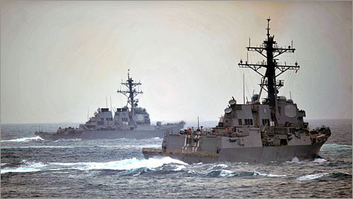 Tàu USS Porter (DDG 78) và USS Nitze (DDG 94) của Hải quân Mỹ (Ảnh: Internet) Tàu USS Porter (DDG 78) và USS Nitze (DDG 94) của Hải quân Mỹ (Ảnh: Internet)