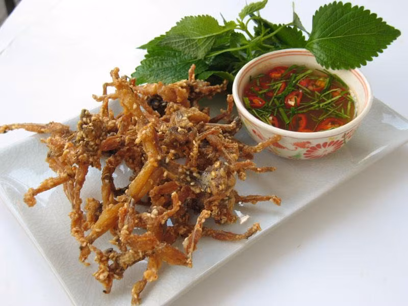 Thịt nhái vị ngọt, thơm, chứa nhiều khoáng chất và dễ dàng chế biến thành những món ngon. Phổ biến nhất là món nhái xào sả ớt. Xem thêm: Những món ăn dân dã cực tốt cho sức khỏe (P5) / Những món ăn dân dã cực tốt cho sức khỏe (P4) Thịt nhái vị ngọt, thơm, chứa nhiều khoáng chất và dễ dàng chế biến thành những món ngon. Phổ biến nhất là món nhái xào sả ớt. Xem thêm: Những món ăn dân dã cực tốt cho sức khỏe (P5) / Những món ăn dân dã cực tốt cho sức khỏe (P4)