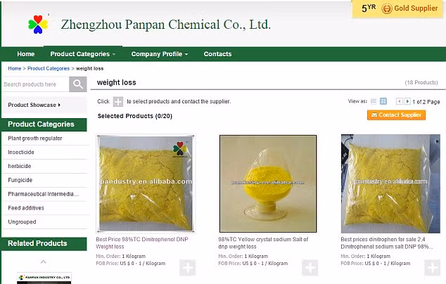 Thuốc giảm cân độc hại được rao bán trên trang web ở Trung Quốc cho các khách hàng nước ngoài.
