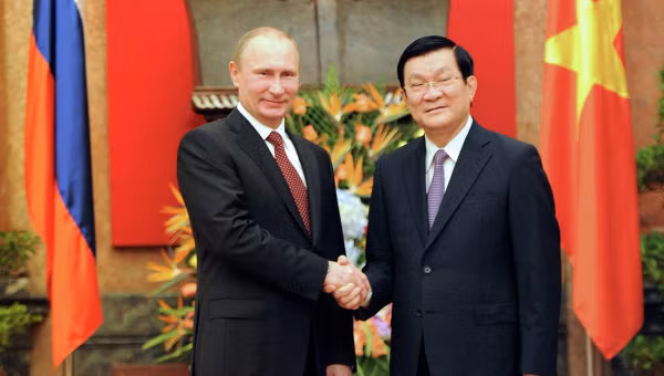 Chủ tịch nước Trương Tấn Sang và Tổng thống Nga Vladimir Putin. Chủ tịch nước Trương Tấn Sang và Tổng thống Nga Vladimir Putin.