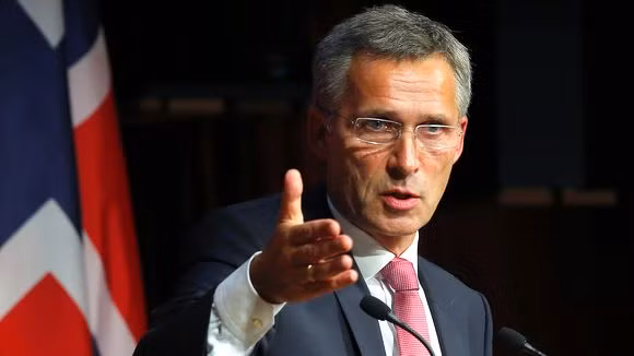 Tổng thư ký NATO Jens Stoltenberg. Tổng thư ký NATO Jens Stoltenberg.