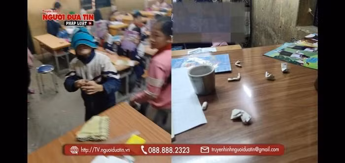 Cần làm rõ việc có sự lợi dụng trẻ em để nghịch phá cô giáo. Ảnh chụp màn hình (nguồn: nguoiduatin) Cần làm rõ việc có sự lợi dụng trẻ em để nghịch phá cô giáo. Ảnh chụp màn hình (nguồn: nguoiduatin)