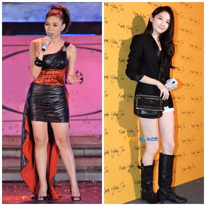 Mỹ Tâm quyến rũ với đầm đen trên sân khấu, trong khi đó, cũng là đầm đen, Kang Min Kyung có cách "biến thiên" style rất hay. Mỹ Tâm quyến rũ với đầm đen trên sân khấu, trong khi đó, cũng là đầm đen, Kang Min Kyung có cách "biến thiên" style rất hay.
