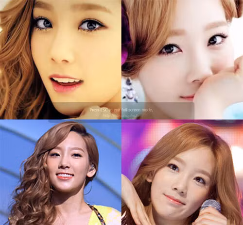Taeyeon. Xem thêm:Môi xinh nồng nàn, quyến rũ như Sao Hàn trên tạp chí