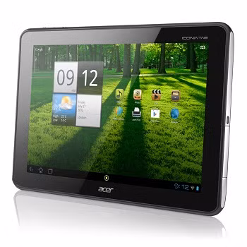 Acer Iconia Tab A700 (3,5 điểm): Đây là chiếc máy tính bảng Andoird màn hình 10 inch nằm trong phân khúc tầm trung với màn hình trên mức trung bình nhưng lại tụt hậu so với các máy tính bảng khác có màn hình độ phân giải cao. Thiết bị có giá 449 USD cho bản 32GB. Acer Iconia Tab A700 (3,5 điểm): Đây là chiếc máy tính bảng Andoird màn hình 10 inch nằm trong phân khúc tầm trung với màn hình trên mức trung bình nhưng lại tụt hậu so với các máy tính bảng khác có màn hình độ phân giải cao. Thiết bị có giá 449 USD cho bản 32GB.