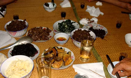 Thịt dúi được chế biến thành nhiều món hấp dẫn.