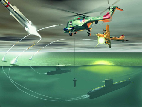 Tổ hợp tên lửa phòng không AZSM Underwater Vehicle cho tàu ngầm.